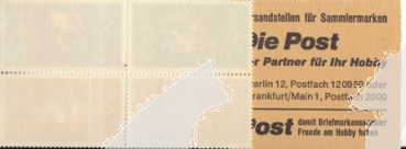 BRD MH 0017 ** - 1972 - Reklame "Postgebühren"